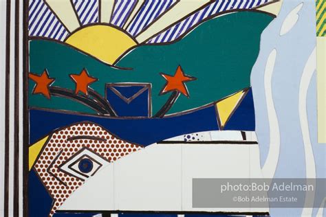 Roy Lichtenstein Mural With Blue Brushstroke 1985 86 Site Title