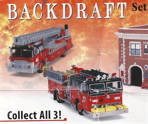 Code 3 BACKDRAFT Chicago, IL - Set (3 Pieces) (13966) with Poster