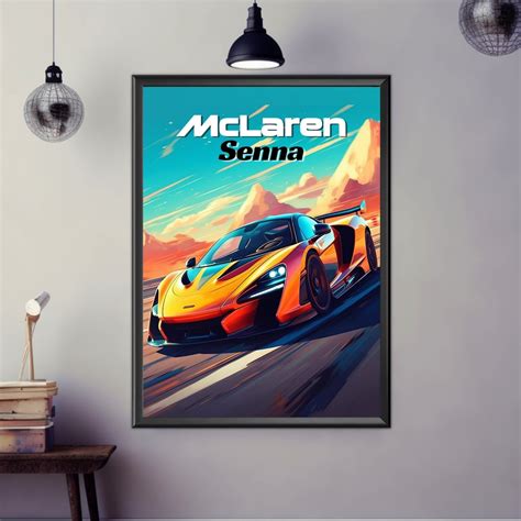 McLaren Senna Poster McLaren Senna Print 2010s Car Print Etsy De