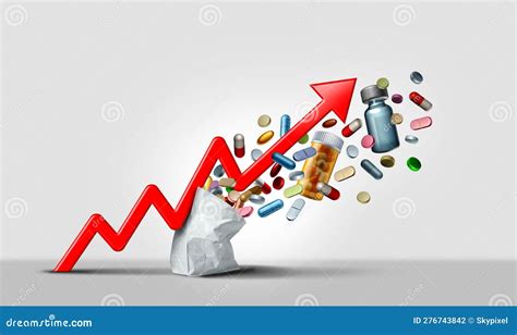 Rising Medicine Cost Stock Illustration Illustration Of Pharmacy