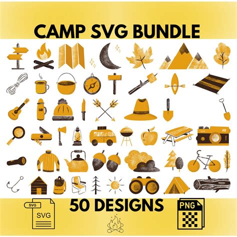 Camping Svgcamping Svg Bundlecamper Svgcampfire Svgcamp Pngcamp Svg