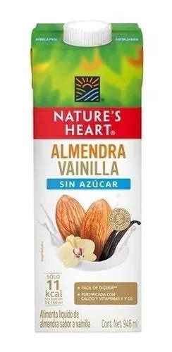 Bebida De Almendra Vainilla Natures Heart Sin Azúcar 946 Ml Mercadolibre