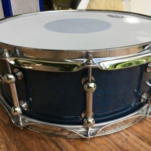 Brady Snare 14x5 5 Jarrah Ply Blue Fiddleback High Gloss Reverb