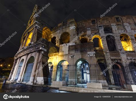 Colosseum night view, Rome. — Stock Photo © wildman #130655530