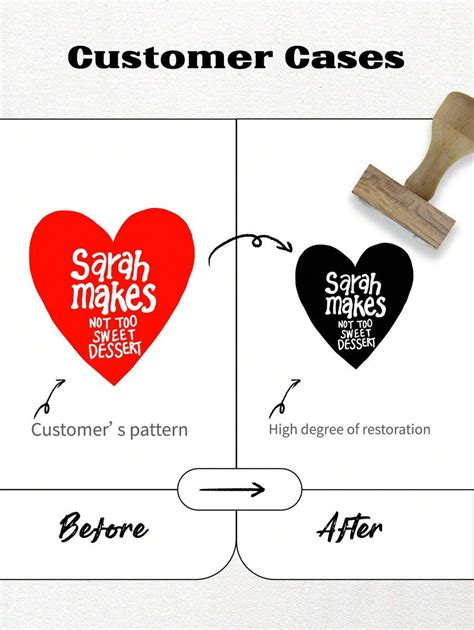 Customized Sketch Stamp With Logo Image Name Anniversary Date