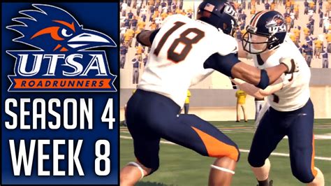 Ncaa Football Utsa Dynasty Week Utep Season Youtube