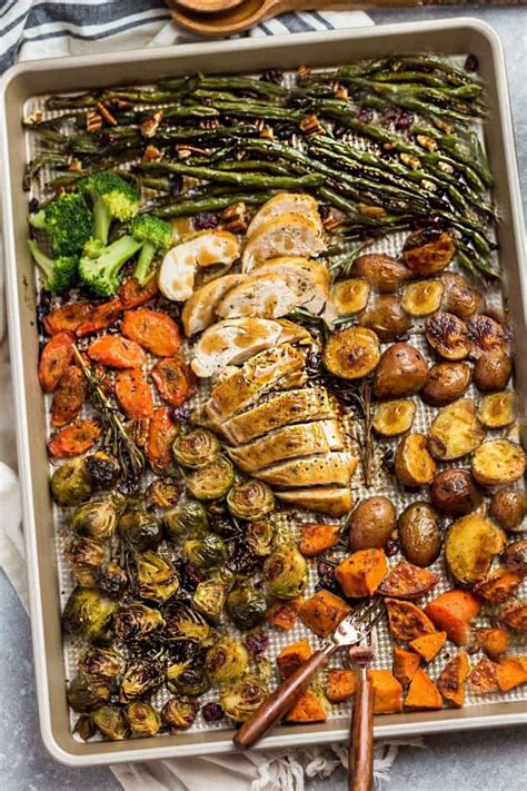 Healthy One Sheet Pan Turkey Dinner For Two