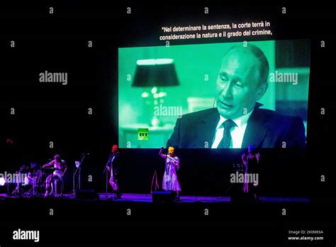 Italy 11 September 2022 Pussy Riot Russian Band Theater Show Performance Live At Teatro