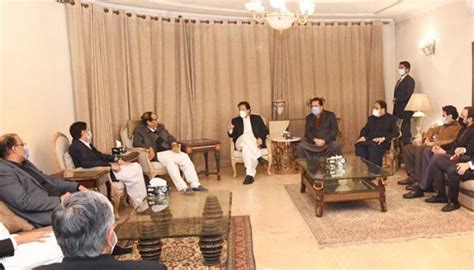 PM Imran Meets PML Q Leadership In Lahore