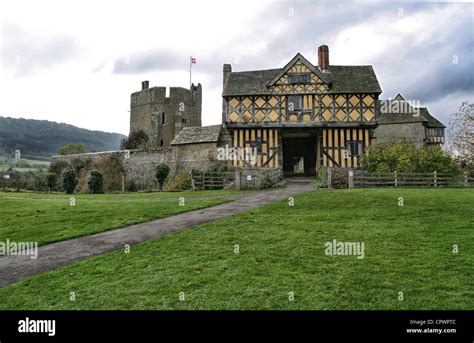 Stokesay Castle Is A Fortified Manor House Built On The Englishwelsh