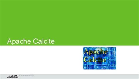 Apache Calcite Dynamic Data Management Framework