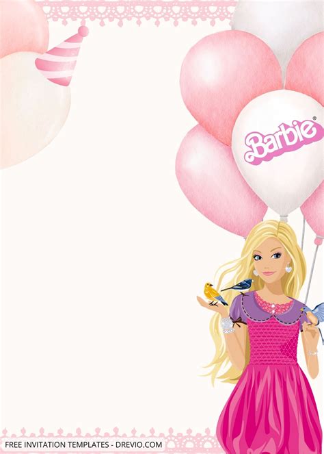 10 Pink Barbie Party Canva Birthday Invitation Templates Artofit