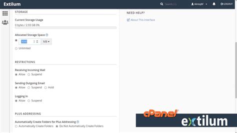 Manage Email Account Cpanel Extilum Knowledgebase