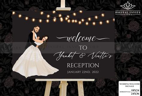 Reception Party Signs Sangeet Welcome Sign Board Welcome To Our