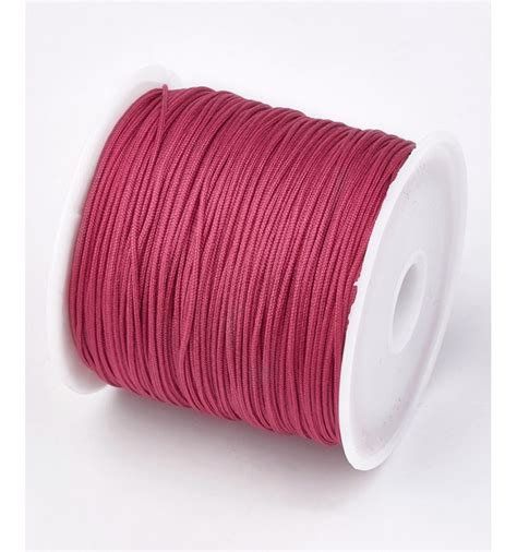 Fil de jade nylon tressé fuschia