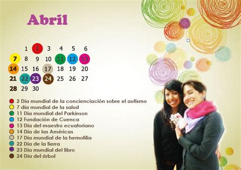 Fechas Importantes En El Calendario Escuela De Educaci N Especial Abril