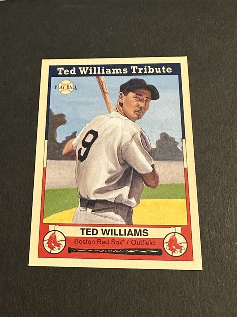 Upper Deck Play Ball Ted Williams Tribute Red Sox Free Ship