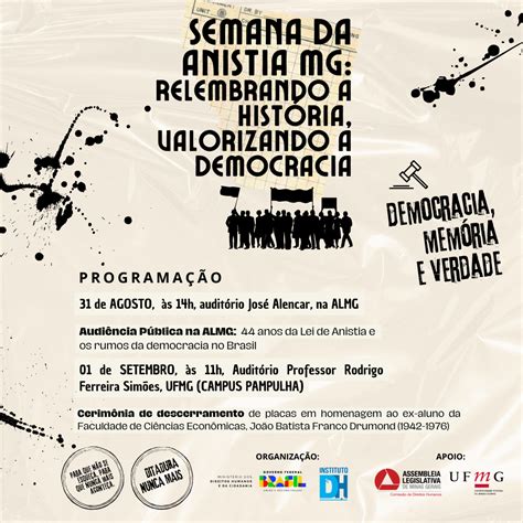 Eventos debatem quatro décadas da Lei de Anistia e o fortalecimento da