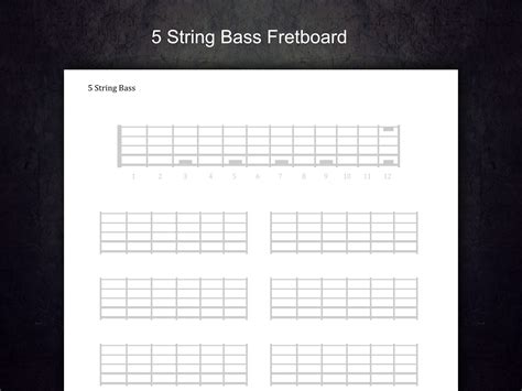 String Bass Fretboard Notes