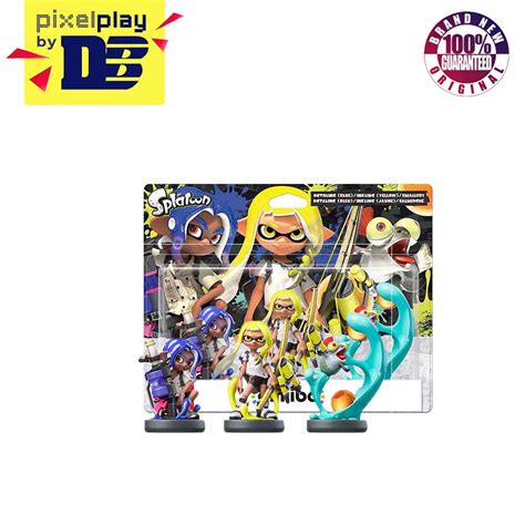 Nintendo Amiibo Splatoon 3 Series Triple Pack Inkling Yellow