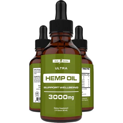 Hemp Oil Extract – 3000mg of Organic Hemp Extract – Grown & Made in USA ...