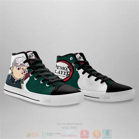 Hot Demon Slayer Uzui Tengen Funny Face Anime Canvas High Top Sneaker Express Your Unique