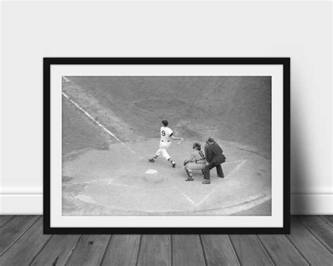 1950s TED WILLIAMS Boston Red Sox At Fenway Park Print Vintage Baseball