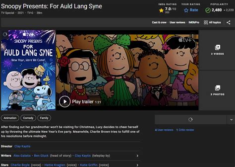 Fshare Hoạt Hình Snoopy Presents For Auld Lang Syne 2021 1080p