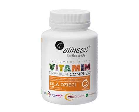 Premium Vitamin Complex Dla Dzieci X 120 Tabletek Do Ssania Aliness