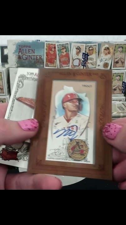 2023 Topps Allen And Ginter Mike Trout Framed Mini Autographs