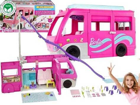 LALKA BARBIE KAMPER MARZEŃ Wielkie Auto dla Lalek Samochód Prezent