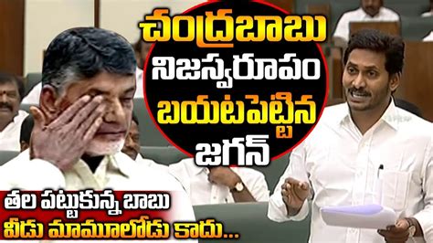 చంద్రబాబు నిజస్వరూపం బయటపెట్టిన జగన్ Ys Jagan Reveals Chadrababu