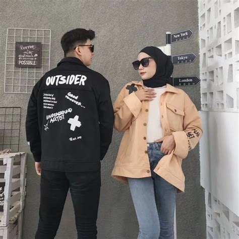 Jual Isi 2 Pcs Jaket Couple Pasangan Outsider Jacket Sweater Couple