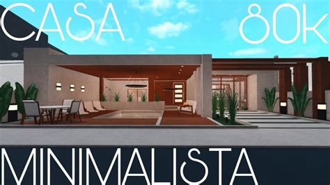 Bloxburg Casa Moderna Minimalista Speedbuild Roblox Youtube