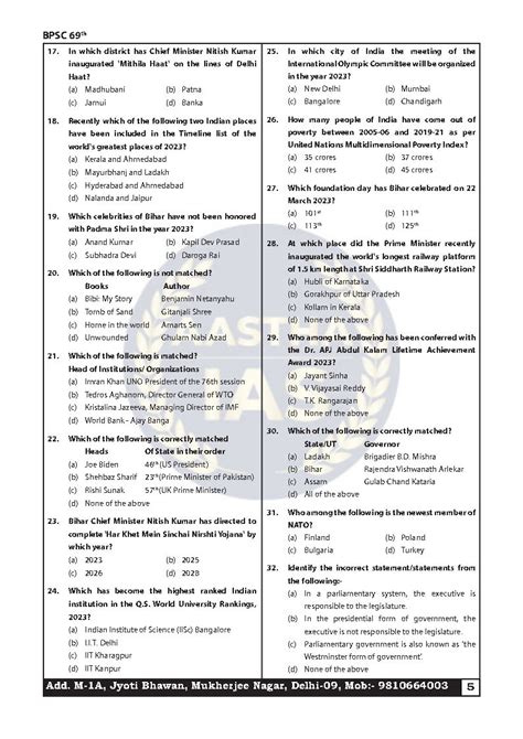 Aastha Ias Th Bpsc Prelims Test Series To Bilingual