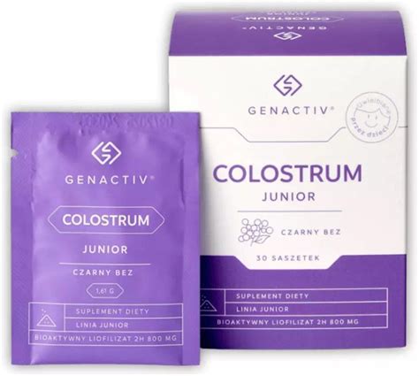 Genactiv Trade Colostrum Junior Czarny Bez Proszek Po Roku Ycia