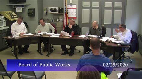 Board Of Public Works February 25 2020 Youtube