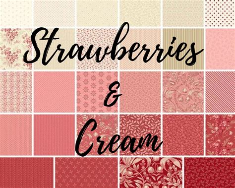 Quilt Fabric Strawberries Cream Edyta Sitar Laundry Basket Quilts