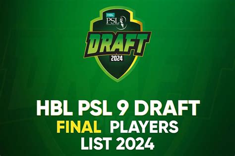 Hbl Psl Final Draft Squads And Venue Tapmad