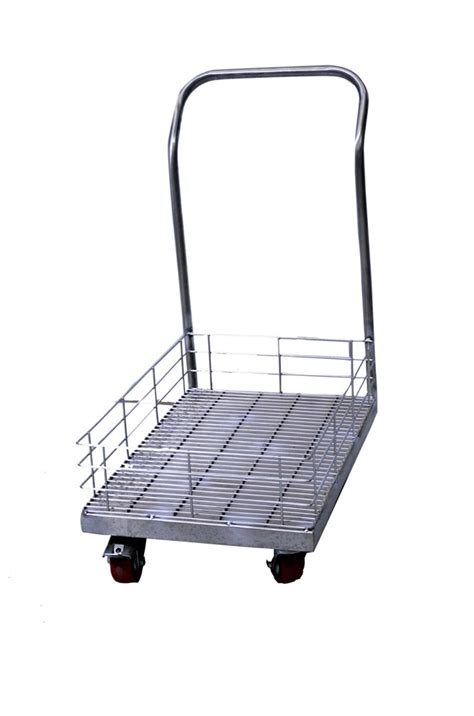 India Steel Platform Trolley For Material Handling Load Capacity 200