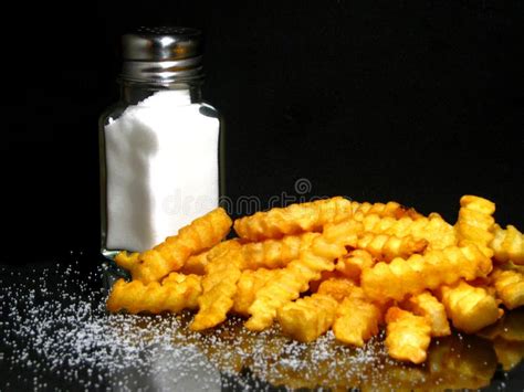 French Fries with Salt stock image. Image of hypertension - 10837587