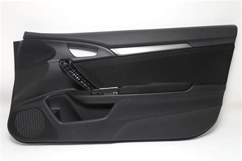 Honda Civic Si Coupe Front Door Panel Right Passenger Black Red