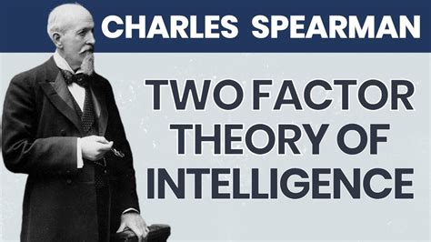 Spearman Two Factor Theory Of Intelligence Youtube