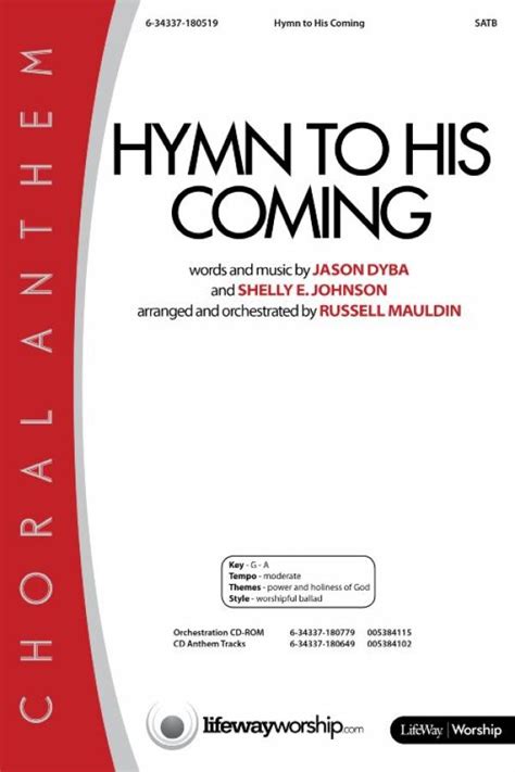 Hymn To His Coming Choral Anthem Satb Sheet Music Pdf Lifeway Choral