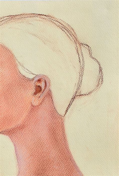 Bust Study Of A Naked Woman In Profile S Drawing By Andrea Vandoni