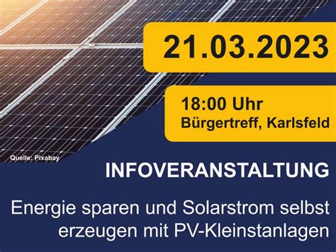 Energie Sparen Und Solarstrom Selbst Erzeugen Mit Pv Kleinstanlagen