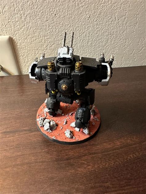 Warhammer K Space Marines Brutalis Dreadnought Black Templars Painted