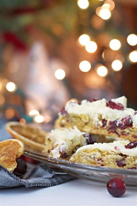 Cranberry Cream Cheese Bars Foodtalk