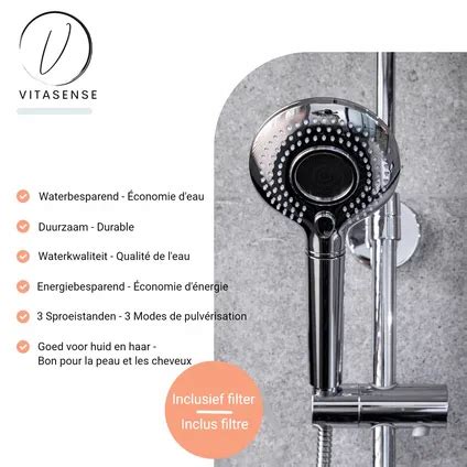 VITASENSE PLUS Waterbesparende Douchekop Met Waterfilter