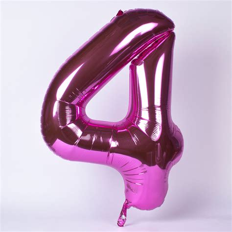 Buy Pink Number Giant Foil Helium Balloon Inflated For Gbp